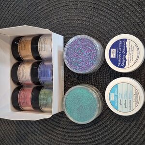 STAMPIN' UP! Retired Pearl Ex Assortment 2, Stampin' Up! & Art Accentz Glitter